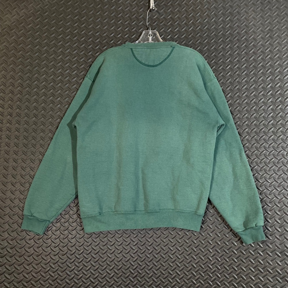 Alpha Epsilon Phi Soffe Heavy Cotton Green Crewneck Pullover Sweater Women's L - Picture 2 of 7